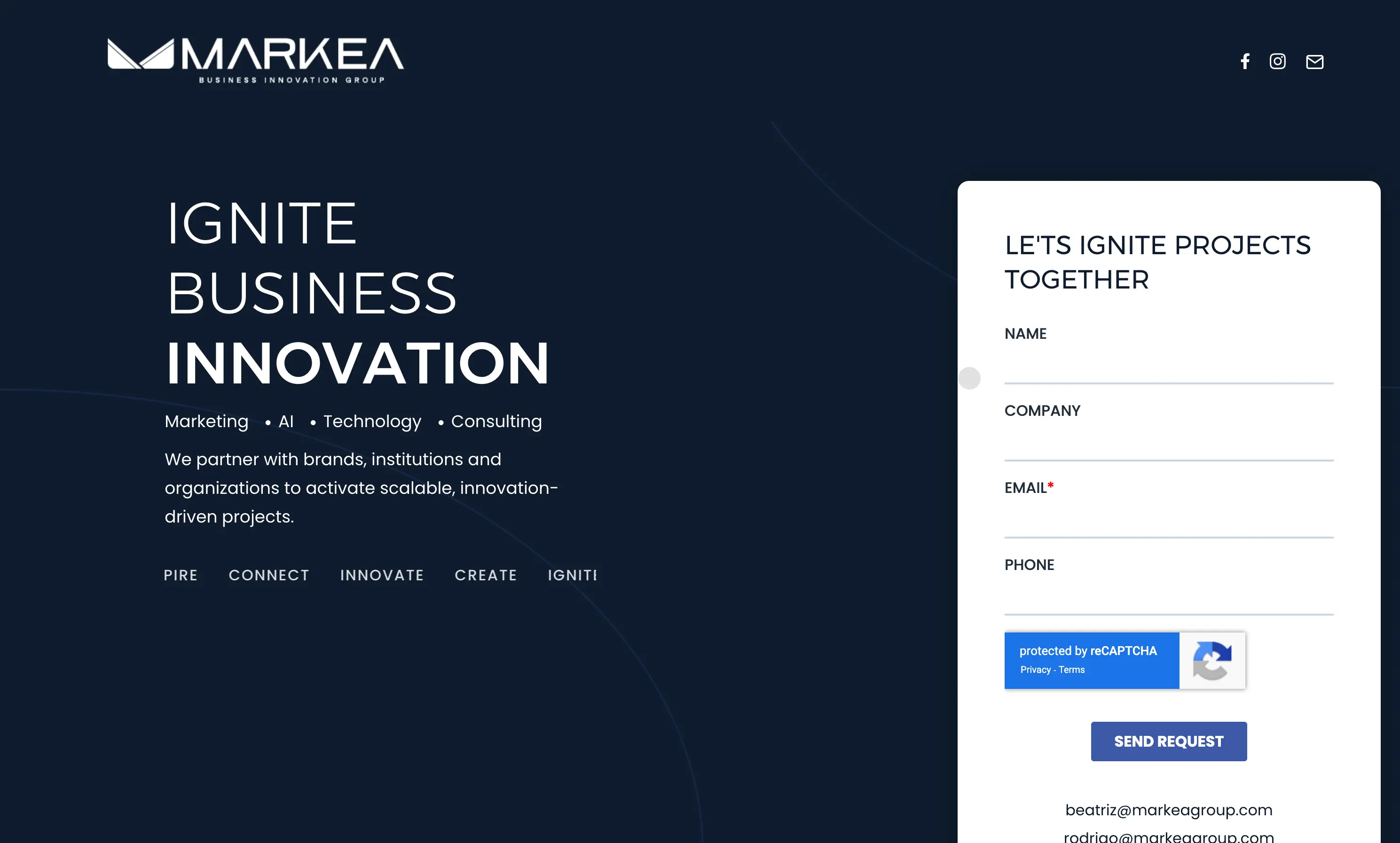 Screenshot de Markea Group